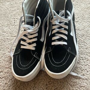 Vans platforms black